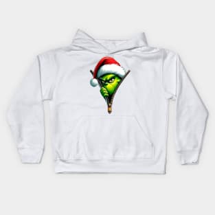 Grinch Zipper Kids Hoodie